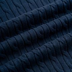 Áo Polo Dệt Kim Cable Knit