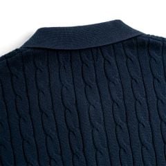Áo Polo Dệt Kim Cable Knit