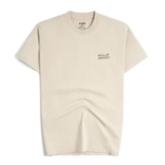 Áo Thun Cổ Tròn By Cotton Slimfit Thêu - Be Nhạt