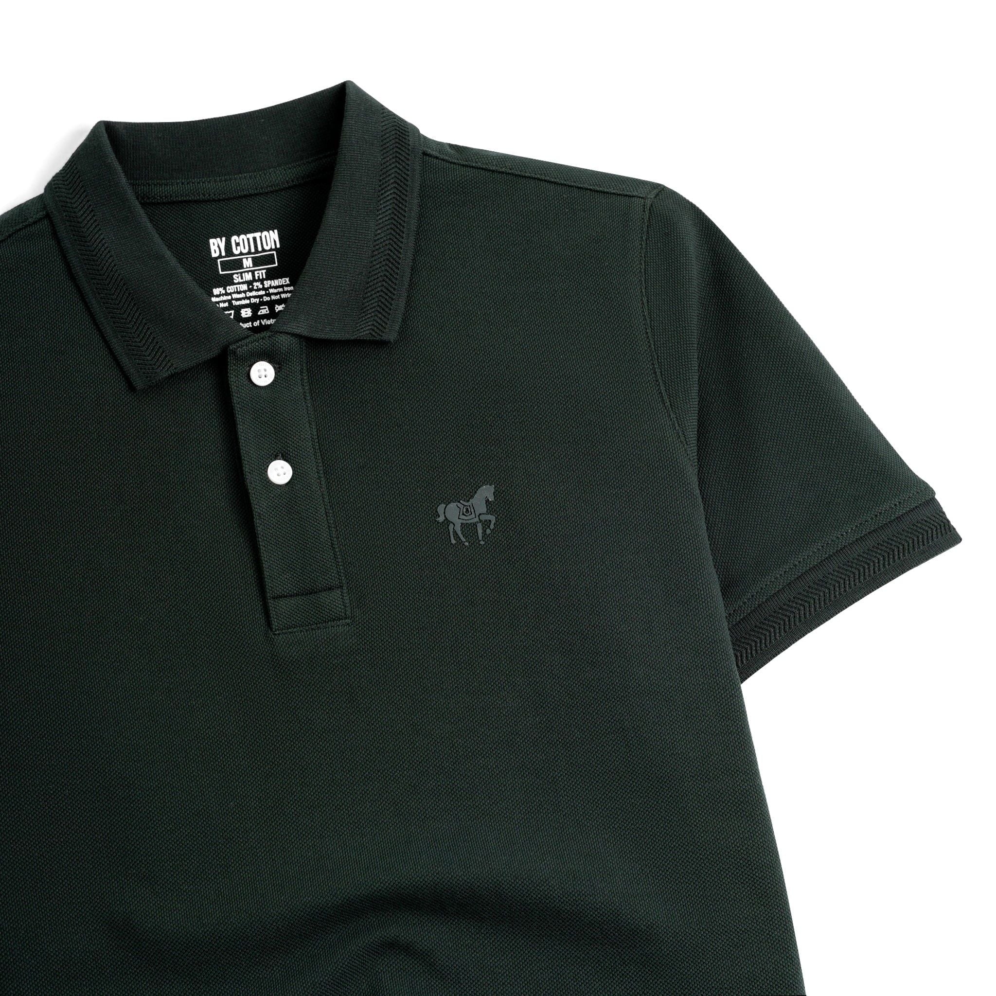 Áo Thun Polo By Cotton Basic Pique 2.0 - Xanh Rêu