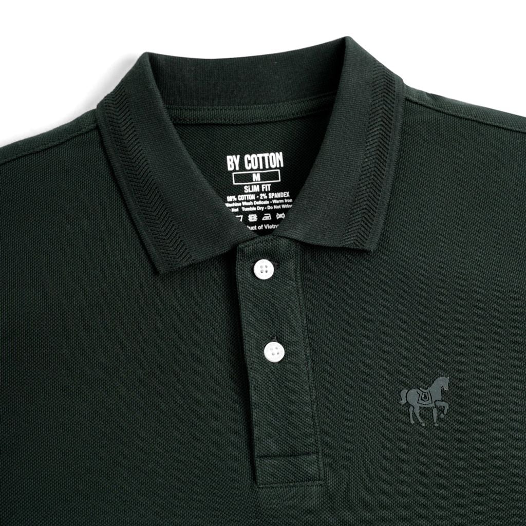 Áo Thun Polo By Cotton Basic Pique 2.0 - Xanh Rêu
