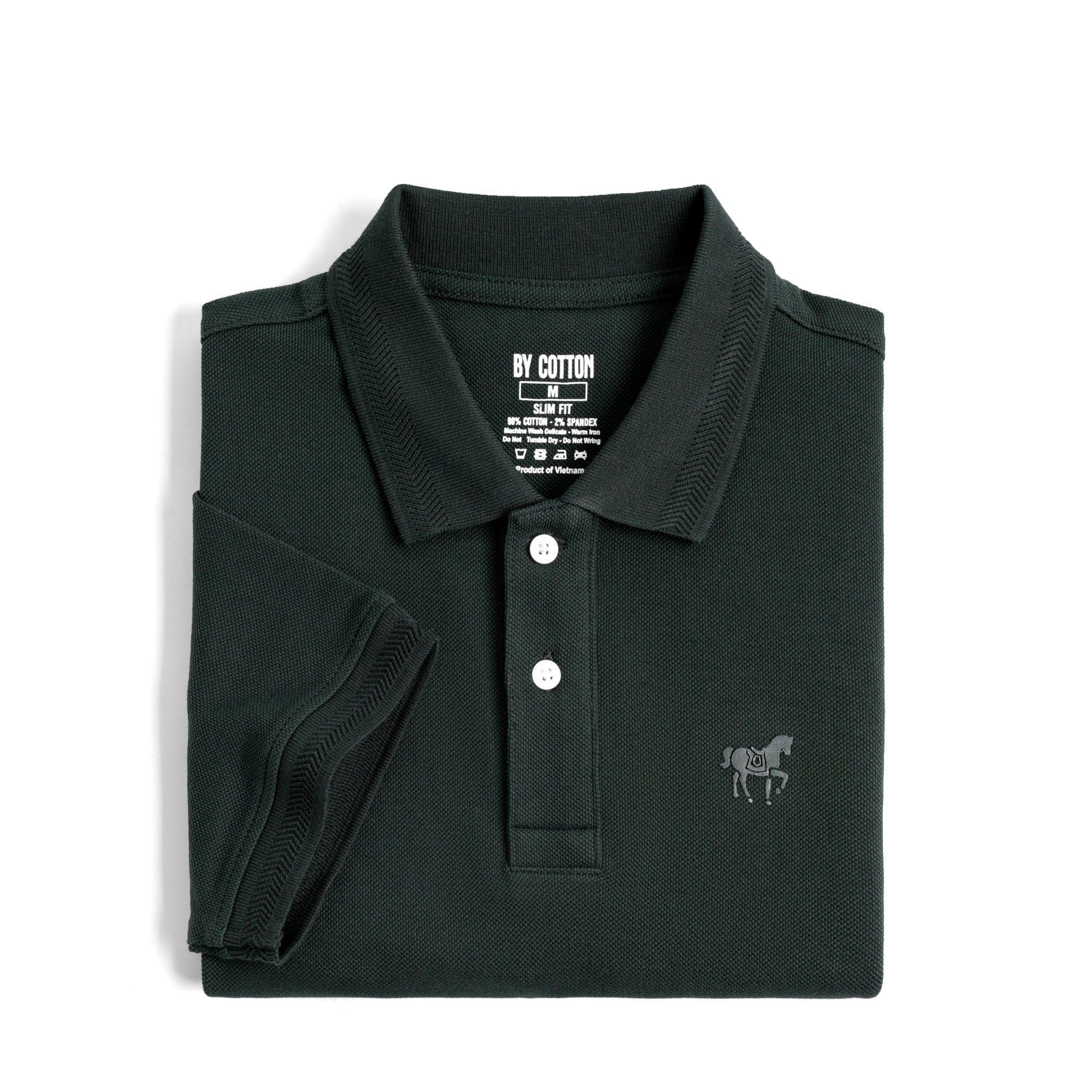 Áo Thun Polo By Cotton Basic Pique 2.0 - Xanh Rêu