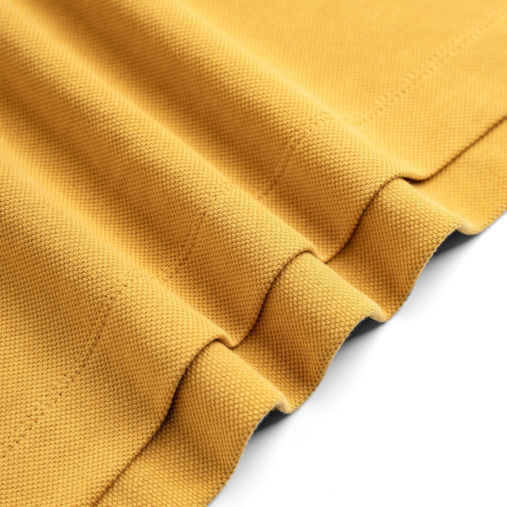 Áo Thun Polo By Cotton Pique 2.0 In Logo Phối Bo - Vàng Đậm