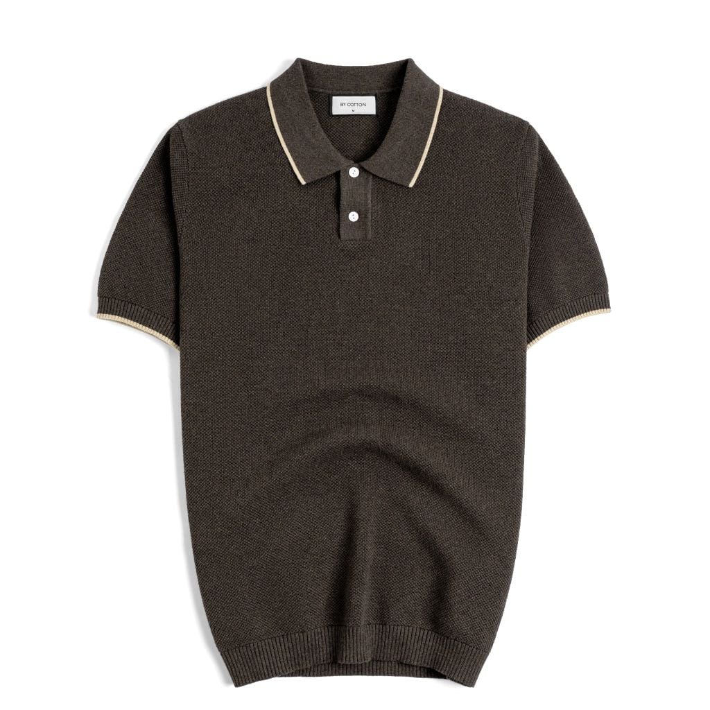 Áo Polo Nam Dệt Kim By Cotton Melange SS2