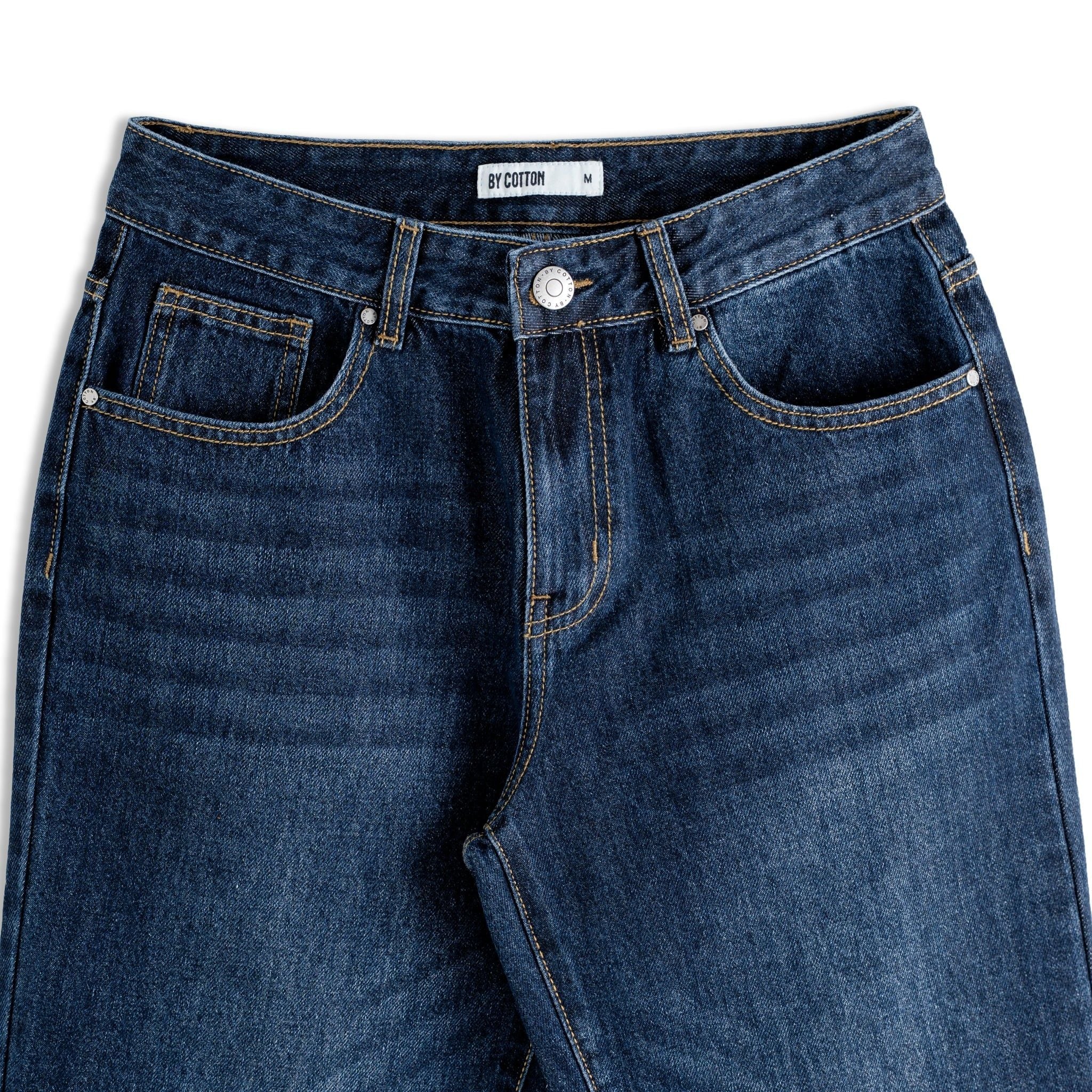 Quần Jeans Dài By Cotton - Carrot Fit SS1 Indigo