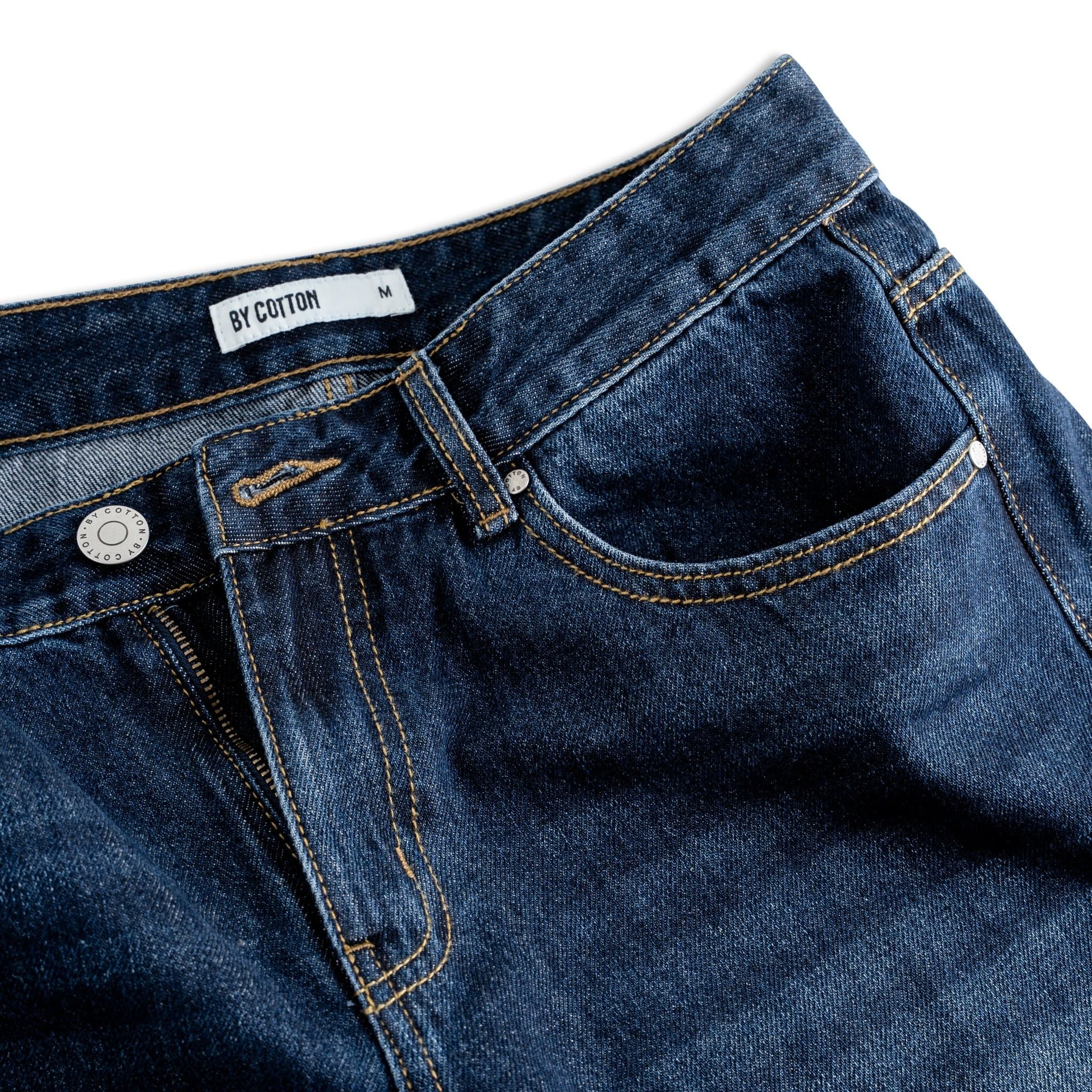 Quần Jeans Dài By Cotton - Carrot Fit SS1 Indigo