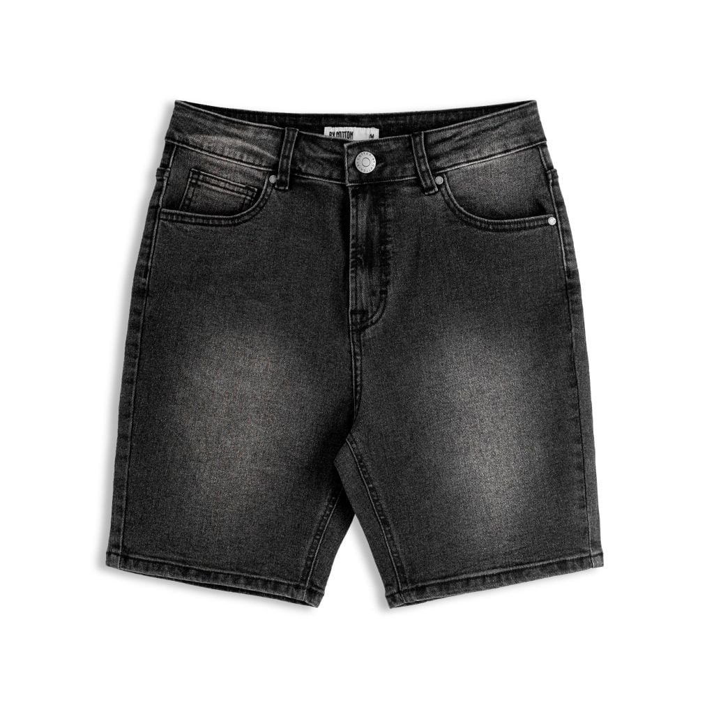 Quần Short Jeans By Cotton Xám Đậm