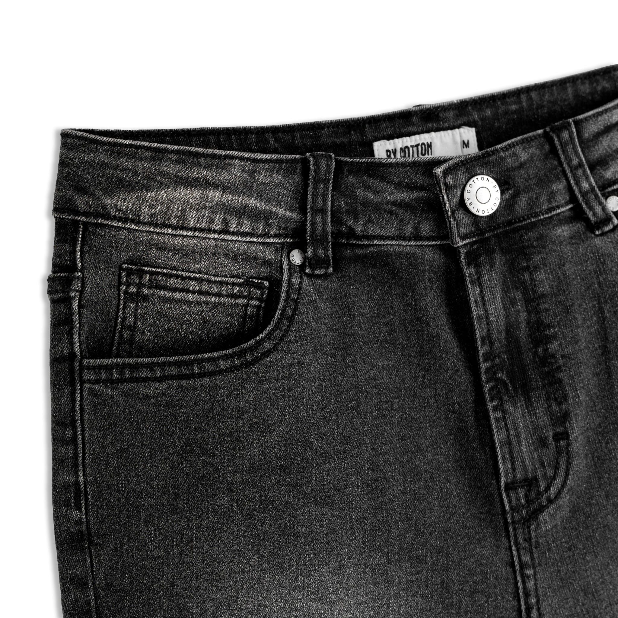 Quần Short Jeans By Cotton Xám Đậm