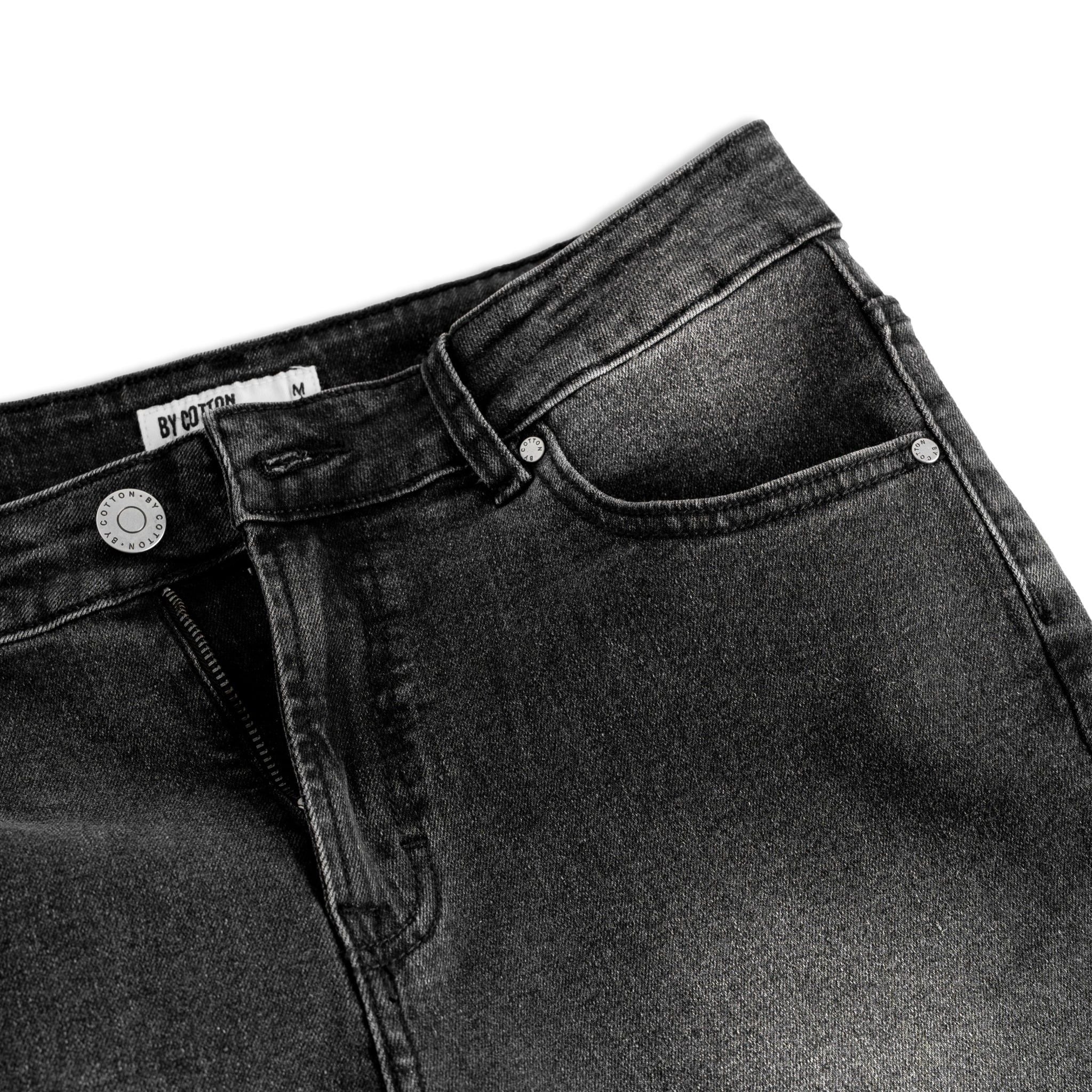 Quần Short Jeans By Cotton Xám Đậm