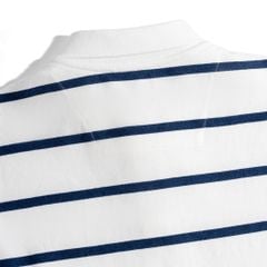 Áo Thun Polo By Cotton Pique 2.0 Trắng In Sọc X.Đen