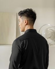 Áo Sơ Mi Nam Tay Dài Công Sở Bamboo Màu Đen