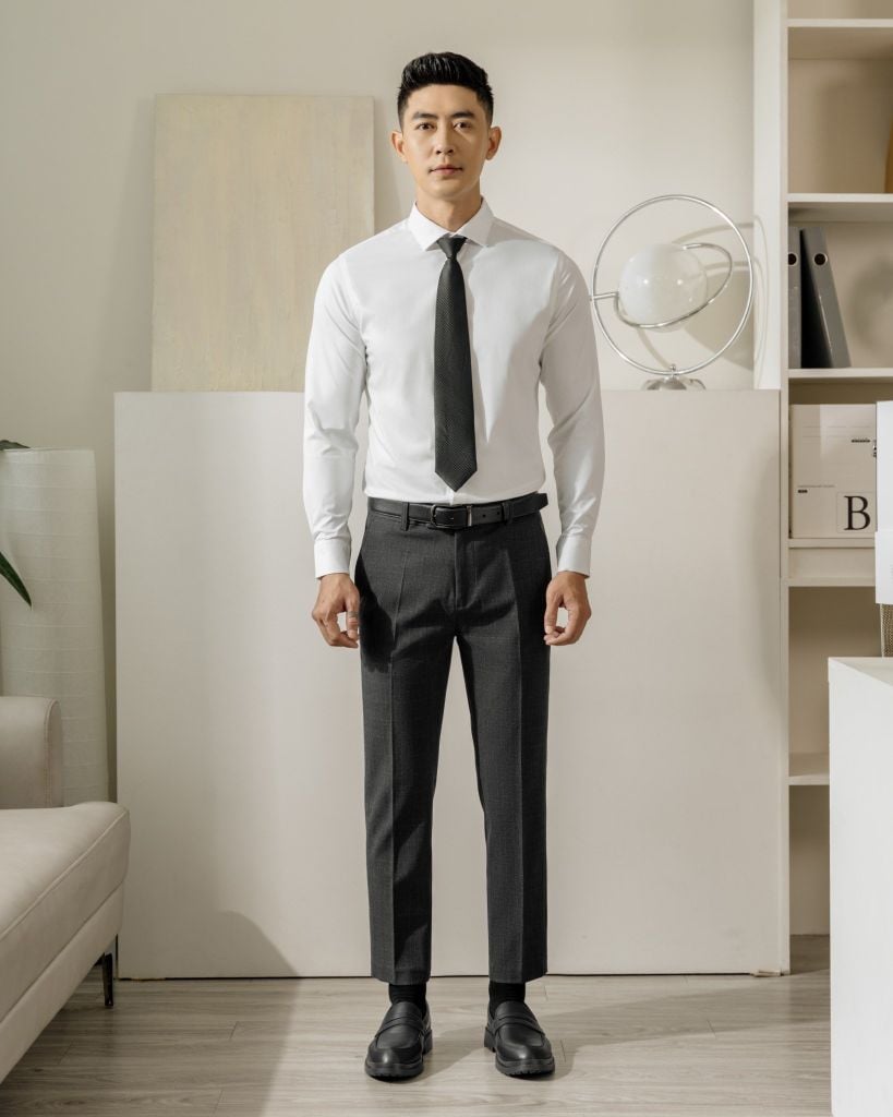 Trouser Slimfit Caro Dark Grey