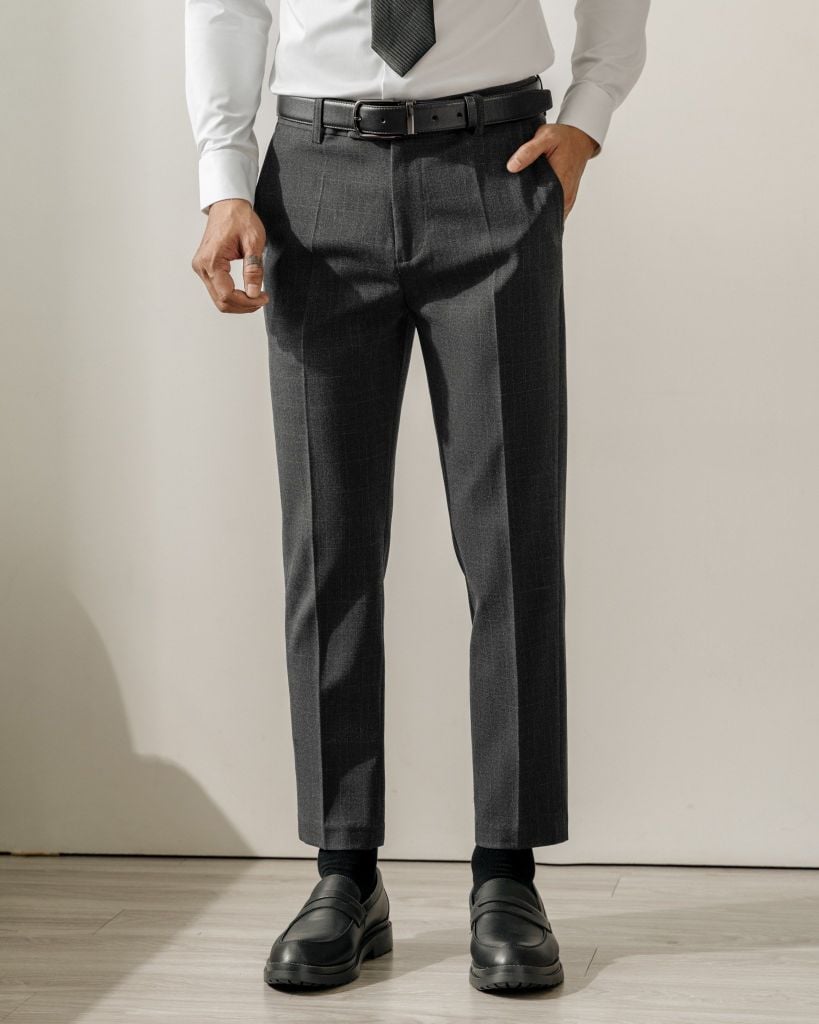 Trouser Slimfit Caro Dark Grey