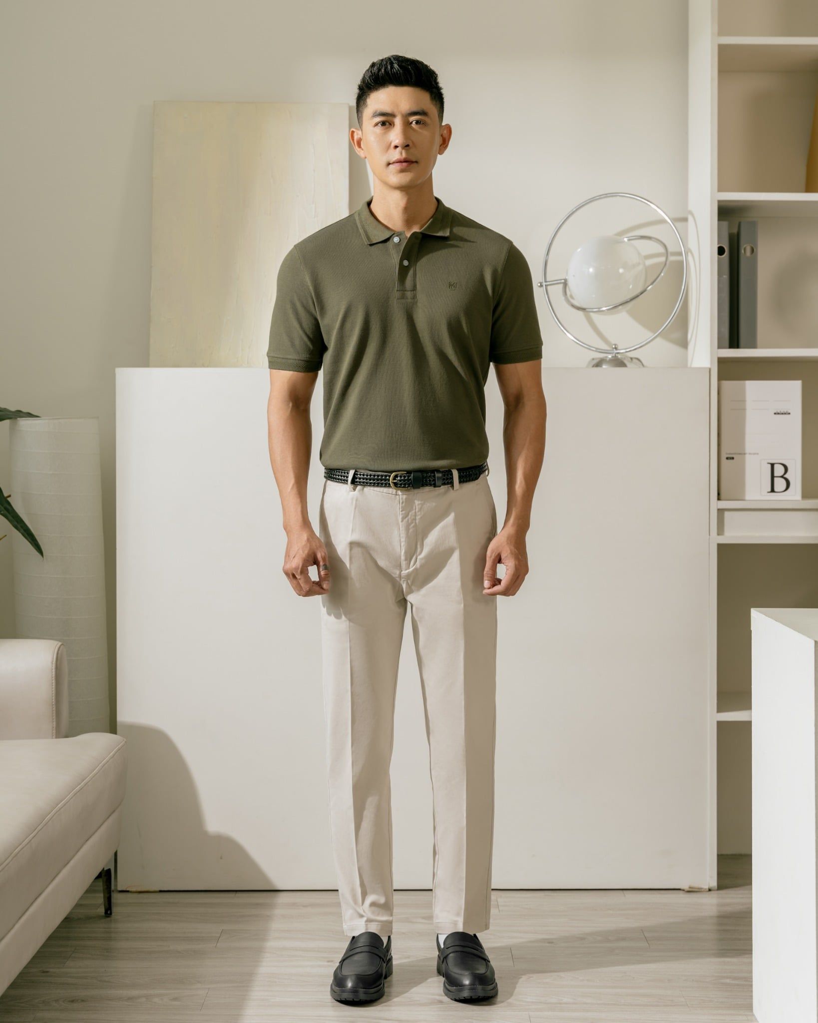 Quần Dài By Cotton Trousers Kaki Kem