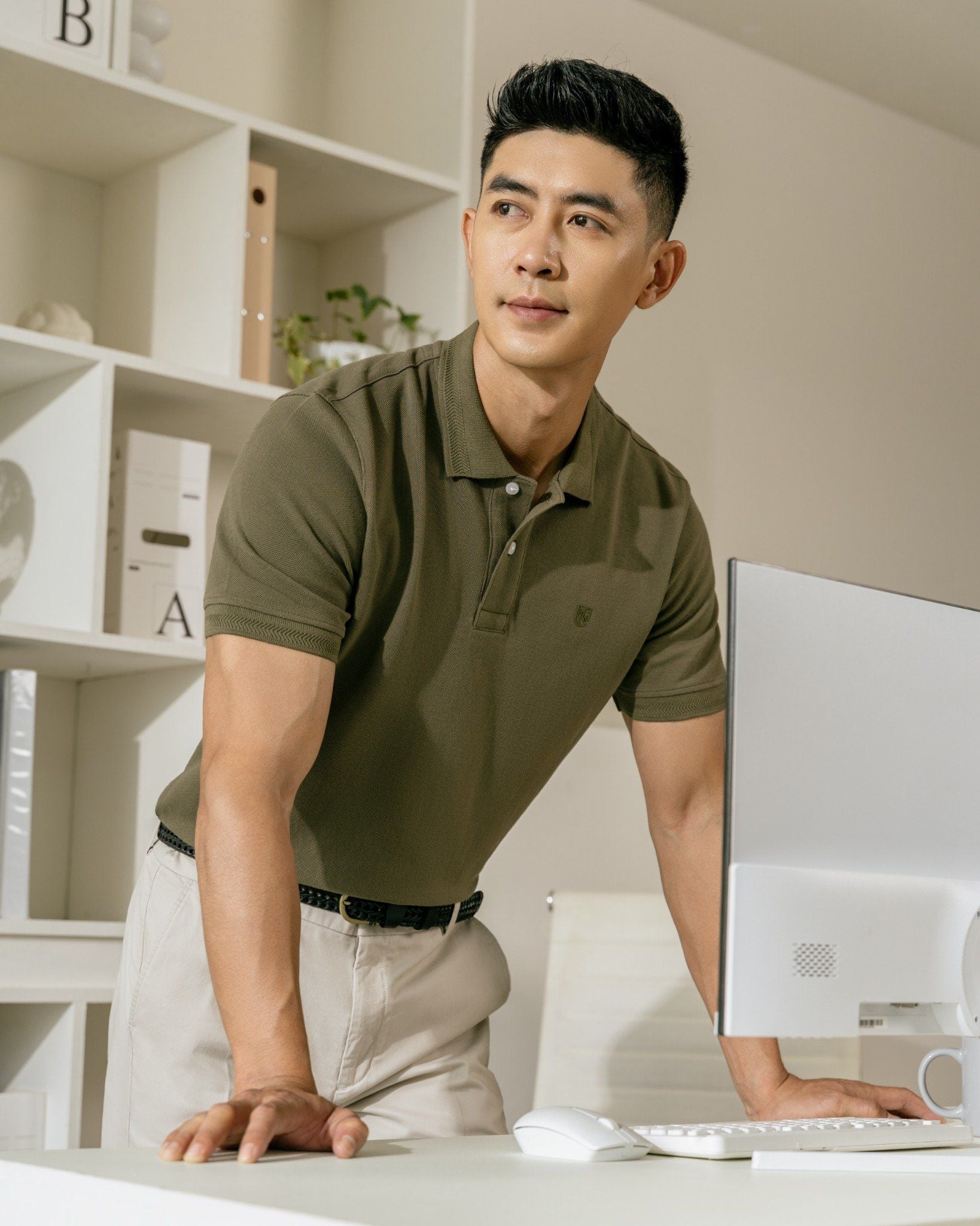 Áo Thun Polo Basic Pique 2.0 - Dark Green