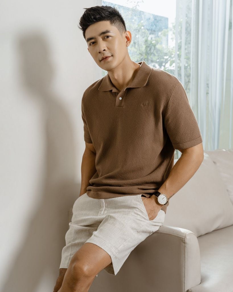 ÁO POLO DỆT KIM CAO CẤP NÂU SS2