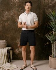 Áo Thun Polo 2Layer Be - Viền Bo
