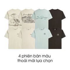 Áo Thun Cotton In Góc Ngực San Diego Form Boxy