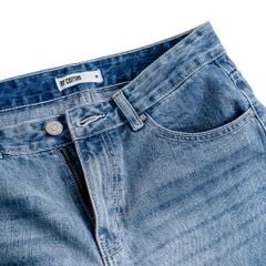 Quần Jeans Dài By Cotton - Carrot Fit - Xanh Đậm SS1