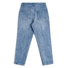 Quần Jeans Dài By Cotton - Carrot Fit - Xanh Đậm SS1