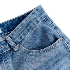 Quần Jeans Dài By Cotton - Carrot Fit - Xanh Đậm SS1