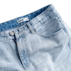 Quần Jeans Dài By Cotton - Carrot Fit - Xanh Nhạt SS1