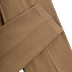 Quần Linen Dài Form Ống Đứng Màu Nâu