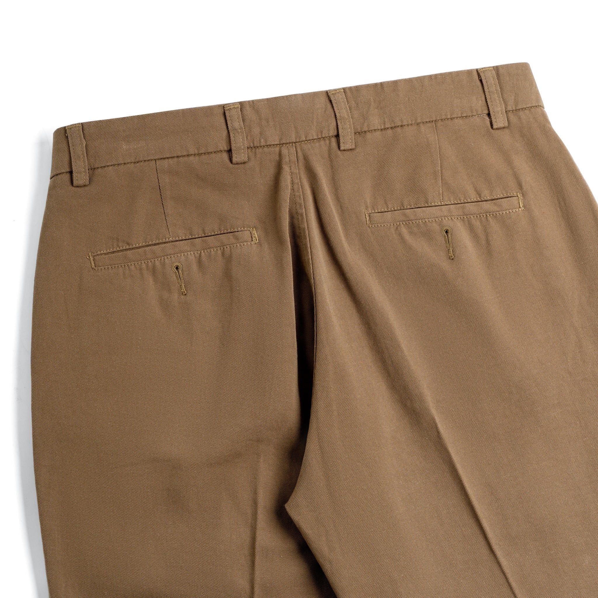 Quần Linen Dài Form Ống Đứng Màu Nâu