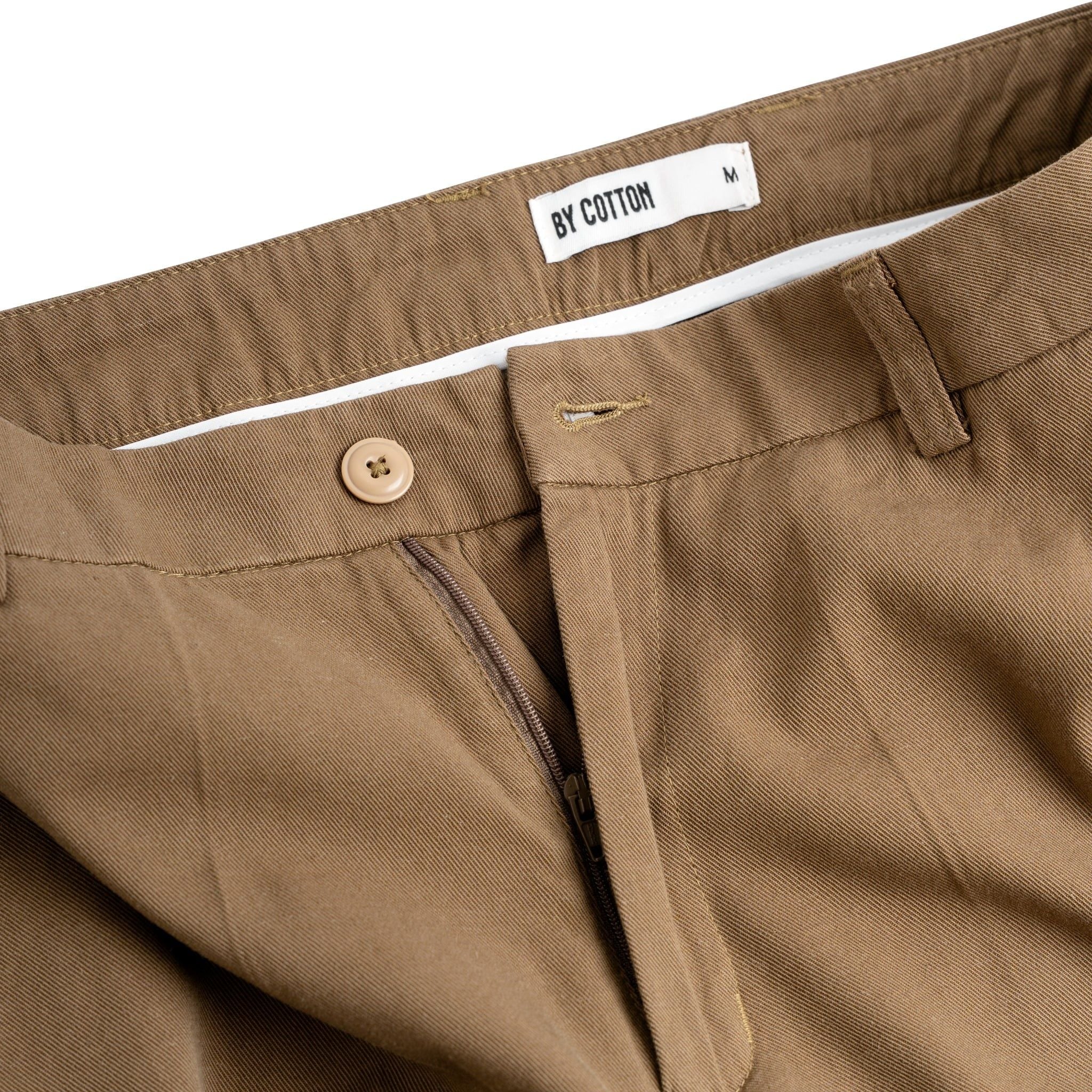 Quần Linen Dài Form Ống Đứng Màu Nâu