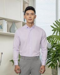 Áo Sơ Mi Công Sở Nam Bamboo Cotton Tím