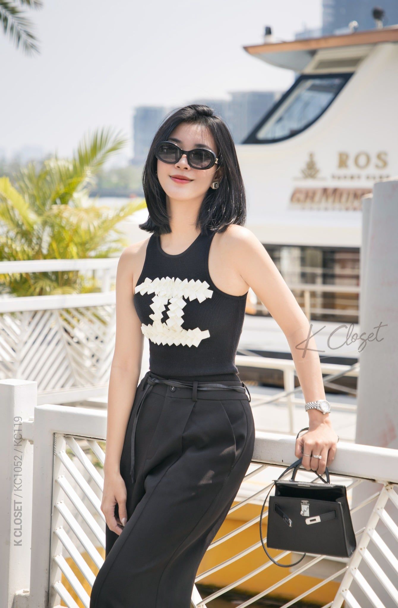  QUẦN TÂY ỐNG RỘNG LƯNG CAO - THÍCH HỢP CÔNG SỞ K CLOSET KC1052 