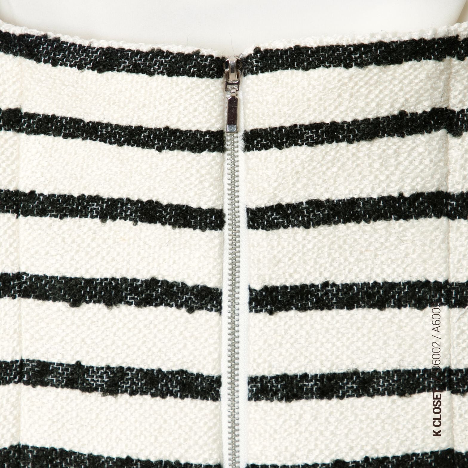  2 - Piece White Striped Tweed Mini Dress & Jacket Set - K CLOSET CRUISE 2026 