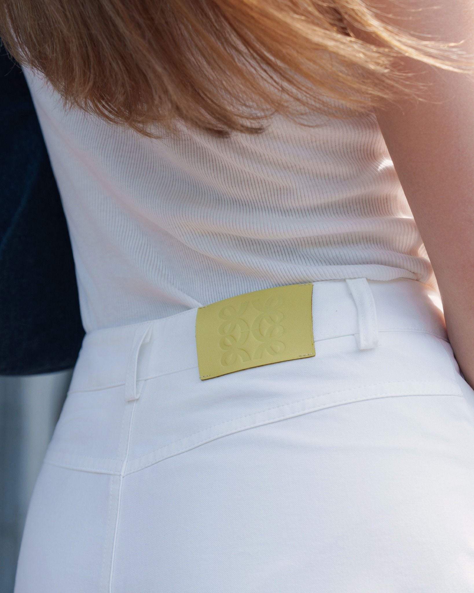  K Closet White Relaxed Tapered Pants 