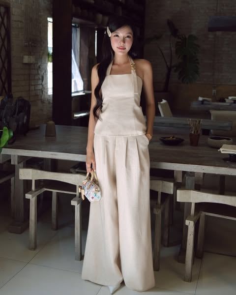  K Closet Cut-out Begie Linen Set 