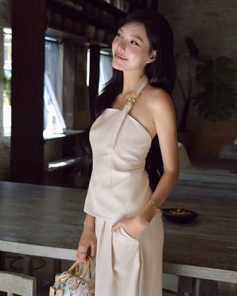  K Closet Cut-out Begie Linen Set 