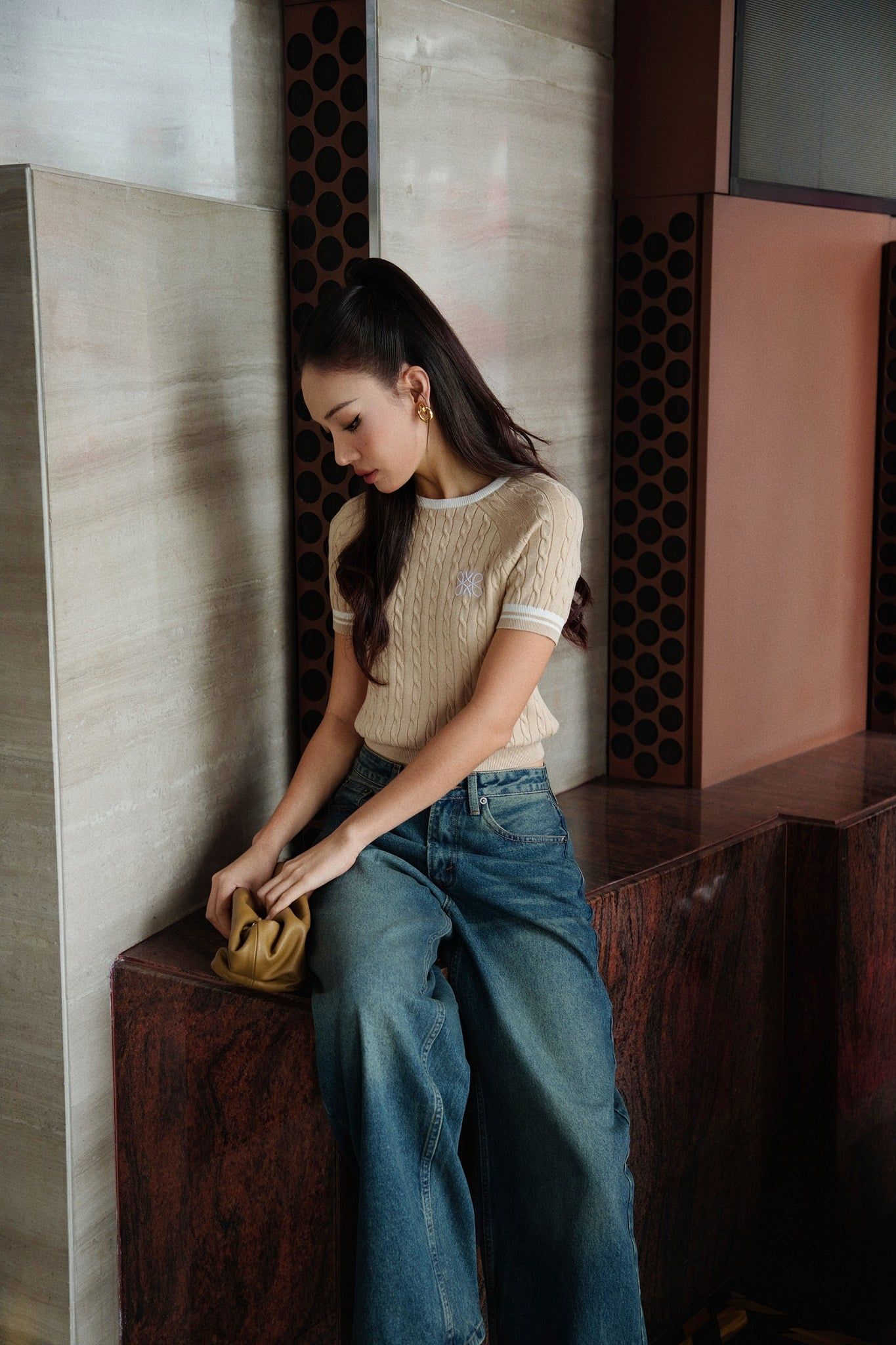  K Closet Knit Crew Neck Top 