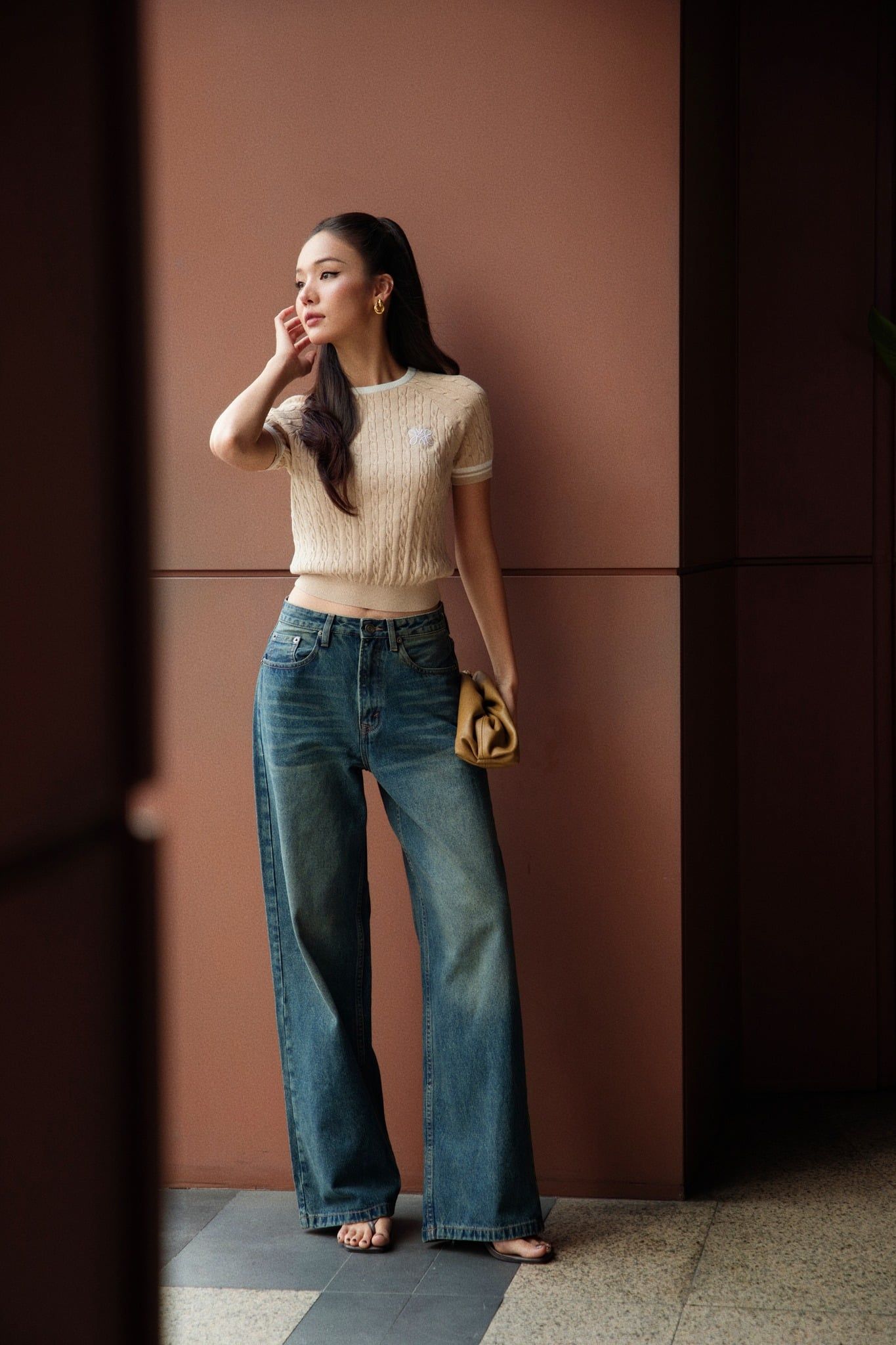  K Closet Knit Crew Neck Top 