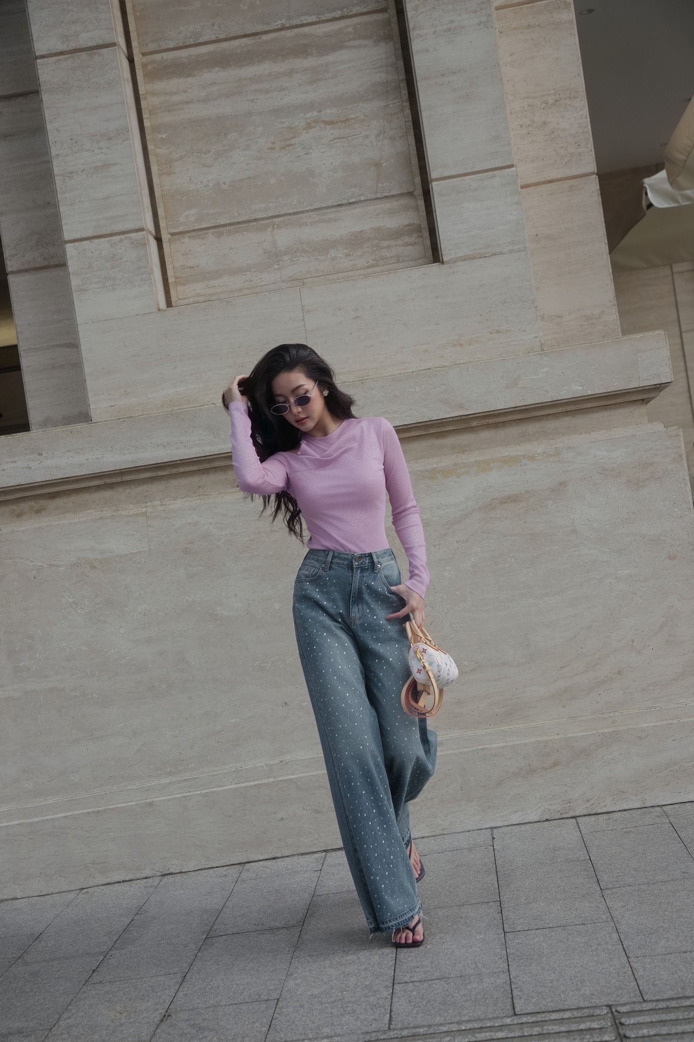  K Closet Elegant One Shoulder Knit Top 