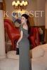  Twisted Off-Shoulder Light Grey Jersey Dress – K CLOSET 26 