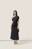  Twisted Off-Shoulder Dark Grey Jersey Dress – K CLOSET 26 