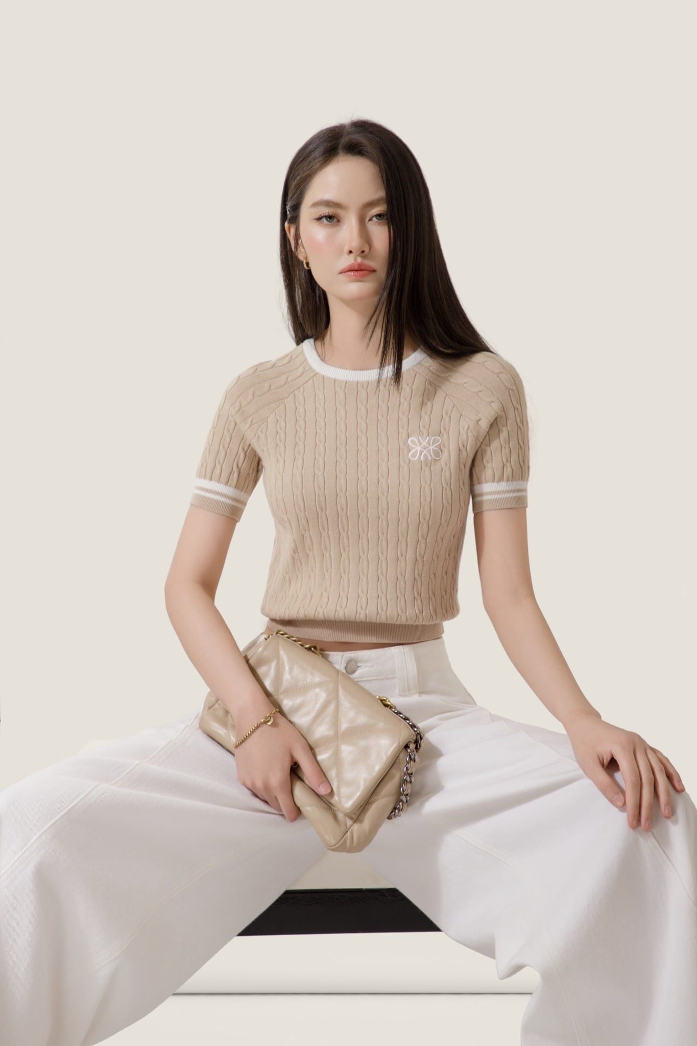  K Closet Knit Crew Neck Top 