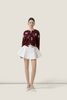  Embroidered Rose Burgundy Knit Cardigan – K CLOSET Spring 2026 