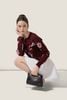  Embroidered Rose Burgundy Knit Cardigan – K CLOSET Spring 2026 