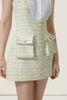  Chic Light Green Tweed Pocket Mini Dress - K CLOSET CRUISE 2026 