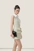  Chic Light Green Tweed Pocket Mini Dress - K CLOSET CRUISE 2026 