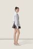  Bow-Waist Grey Tapta A-Line Mini Skirt – K CLOSET 