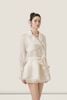  Wrap White Chiffon Lace-Trim Blazer Dress – K CLOSET 26 