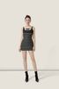  Black & White Striped Bow Detail Square Neck Sleeveless Tweed Mini Dress -  K CLOSET CRUISE 2026 