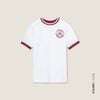  K Closet White Ringer Tee with Red Trim 