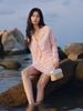  Fitted Pink Knit Cardigan Mini Skirt Set – K CLOSET 